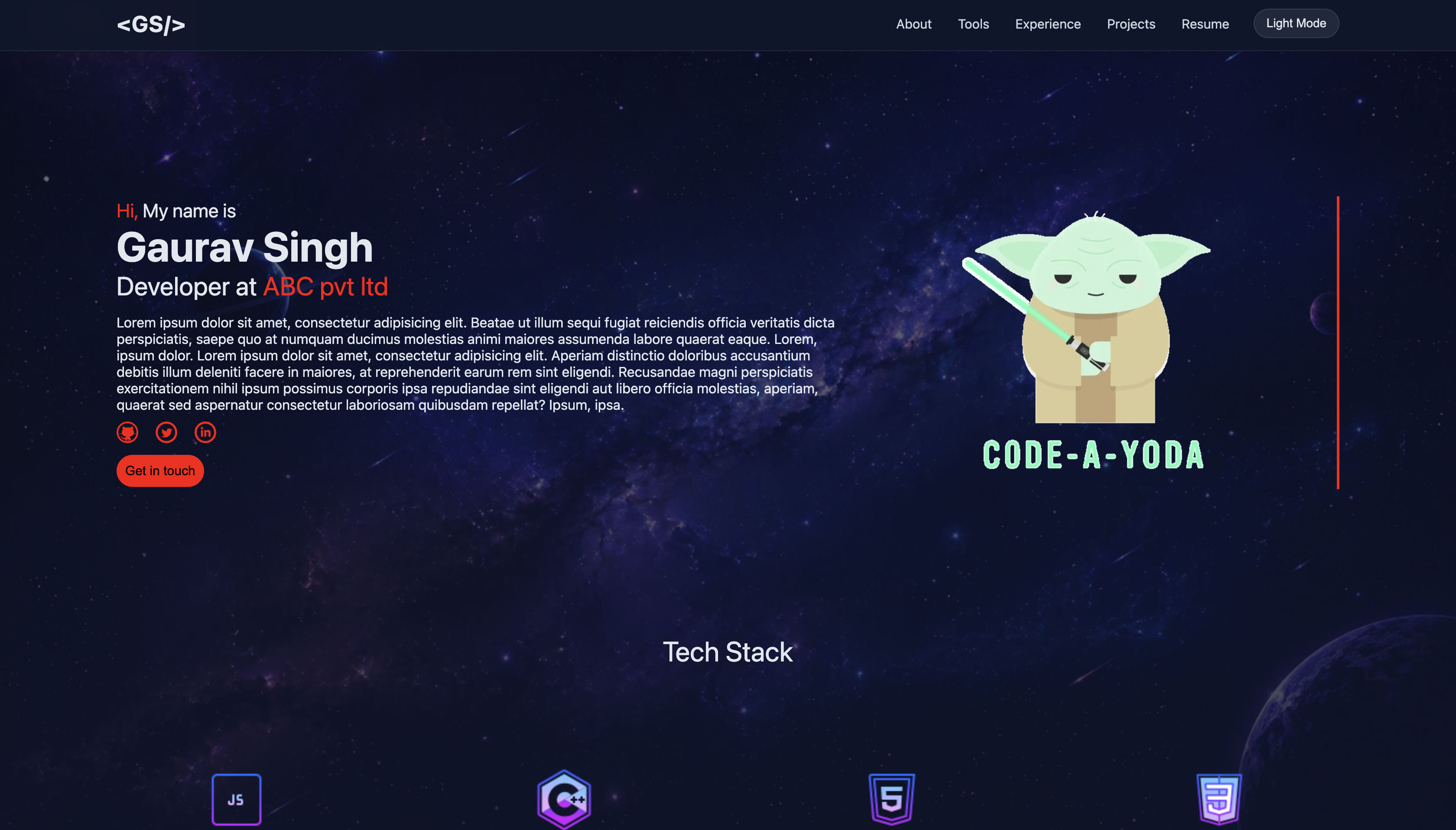 sample portfolio